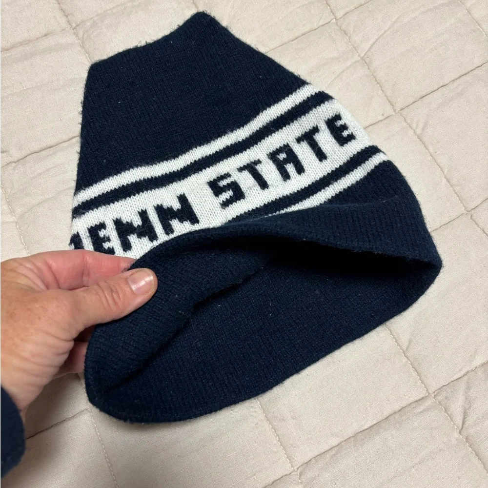 Vintage Penn State Navy & White Beanie Hat
